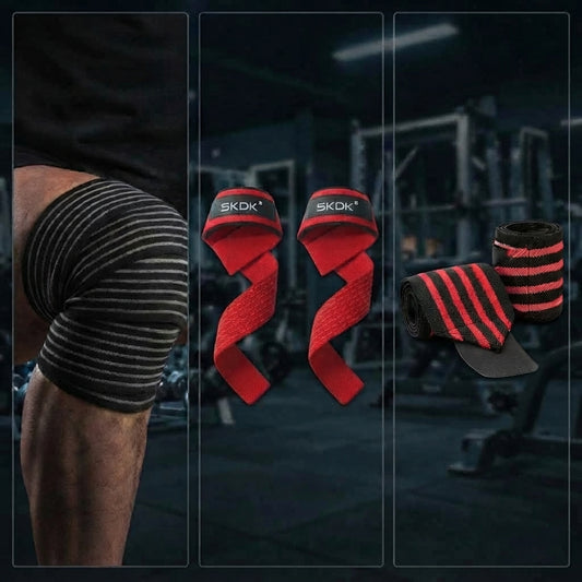 PACK POWERLIFTING IRONWULF | Vendas + Straps + Muñequeras
