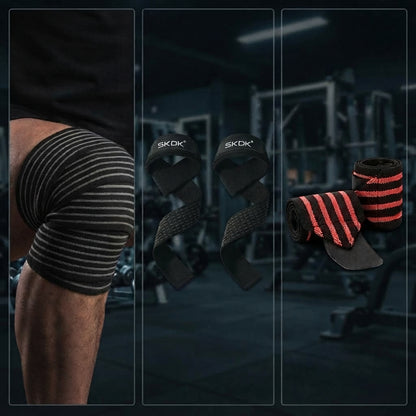 PACK POWERLIFTING IRONWULF | Vendas + Straps + Muñequeras