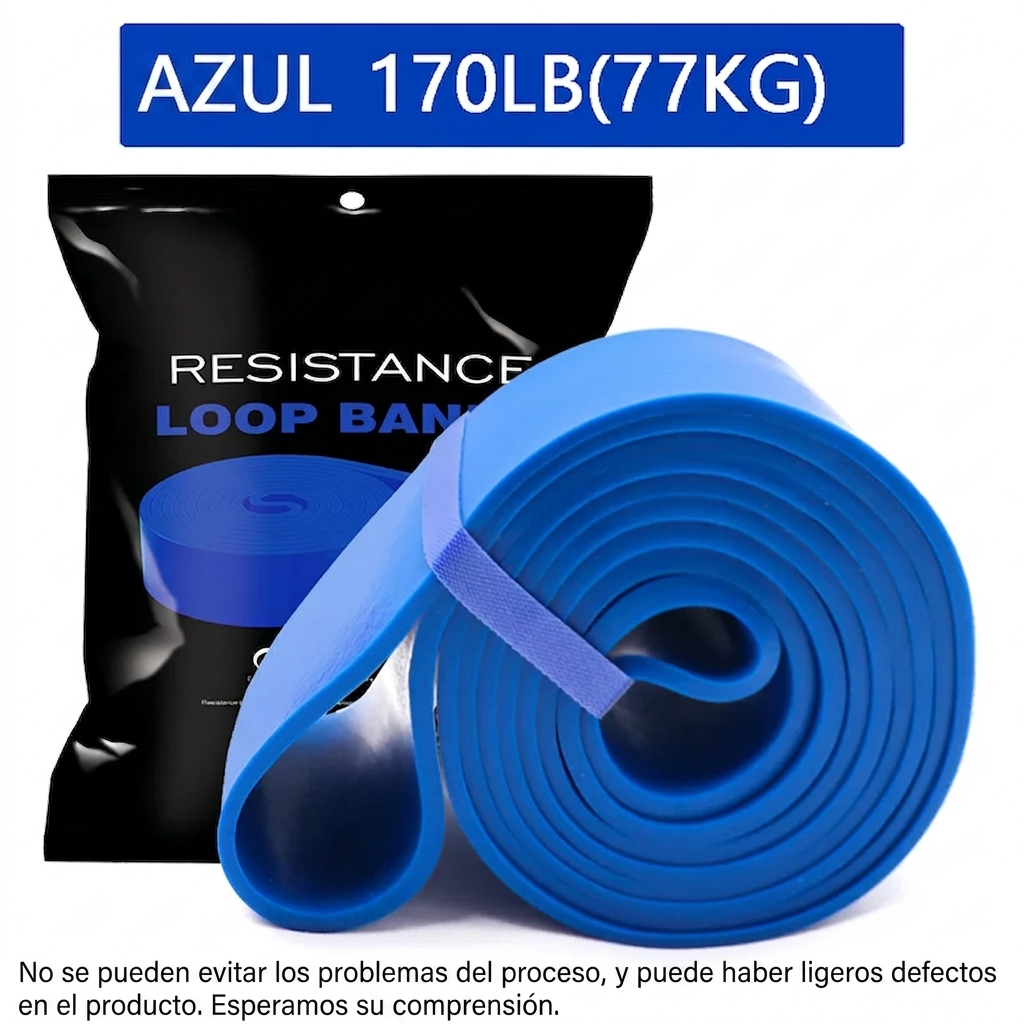 Bandas elásticas de resistencia gym azul