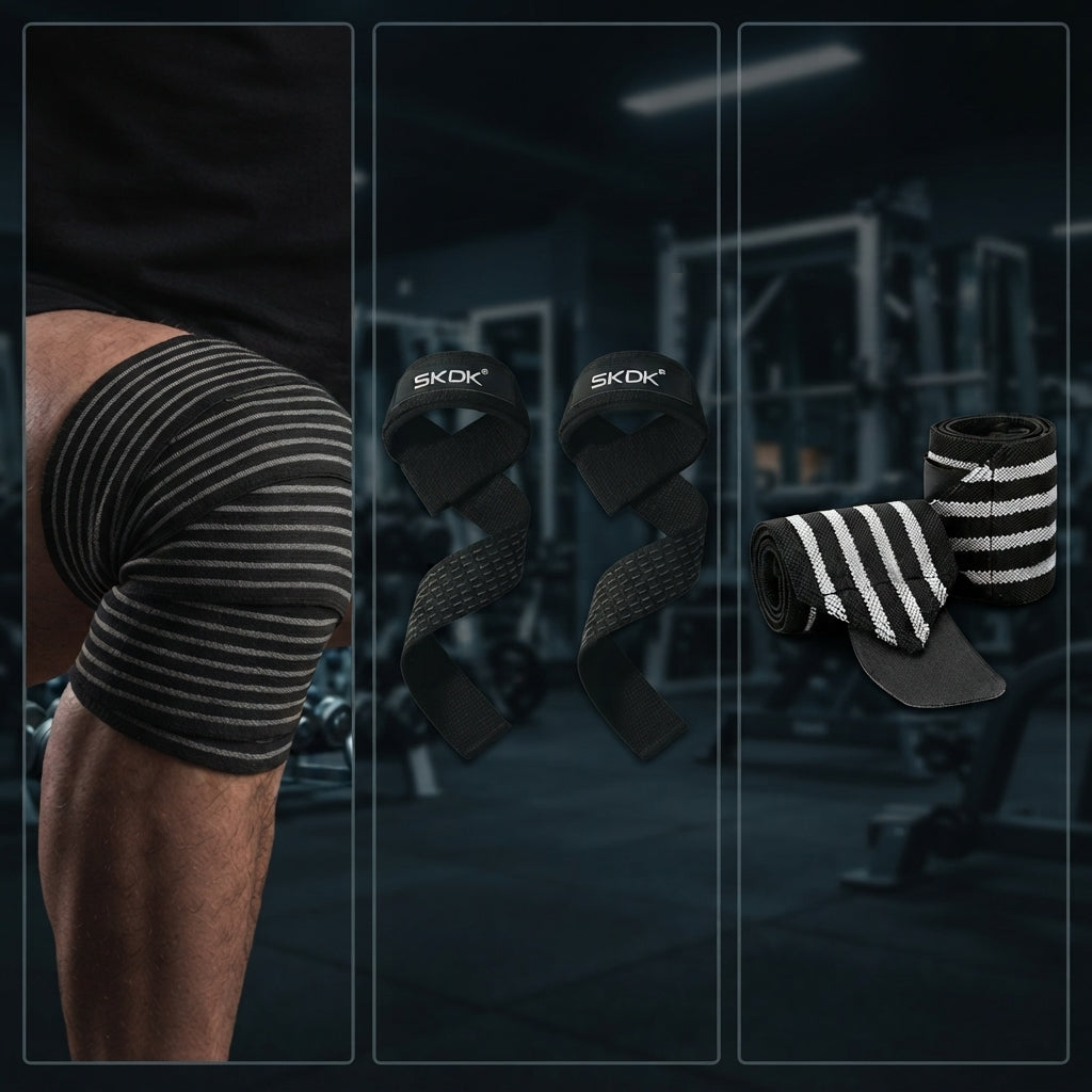 PACK POWERLIFTING IRONWULF | Vendas + Straps + Muñequeras