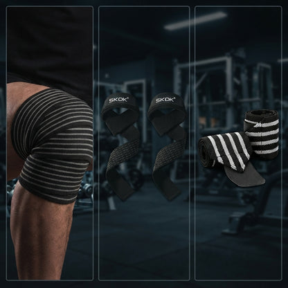 PACK POWERLIFTING IRONWULF | Vendas + Straps + Muñequeras