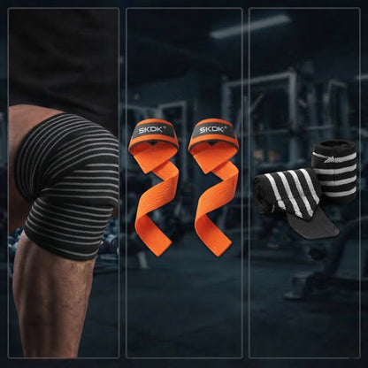 PACK POWERLIFTING IRONWULF | Vendas + Straps + Muñequeras
