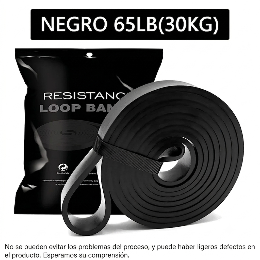 Bandas elásticas de resistencia gym negro