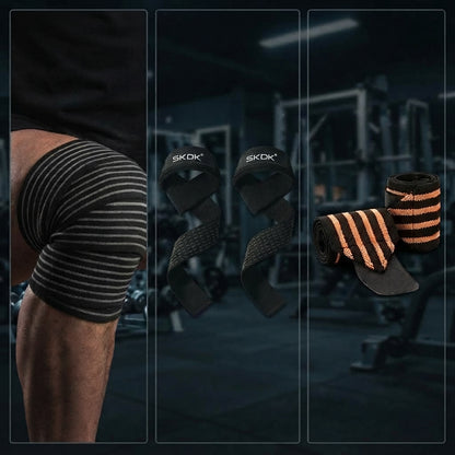 PACK POWERLIFTING IRONWULF | Vendas + Straps + Muñequeras