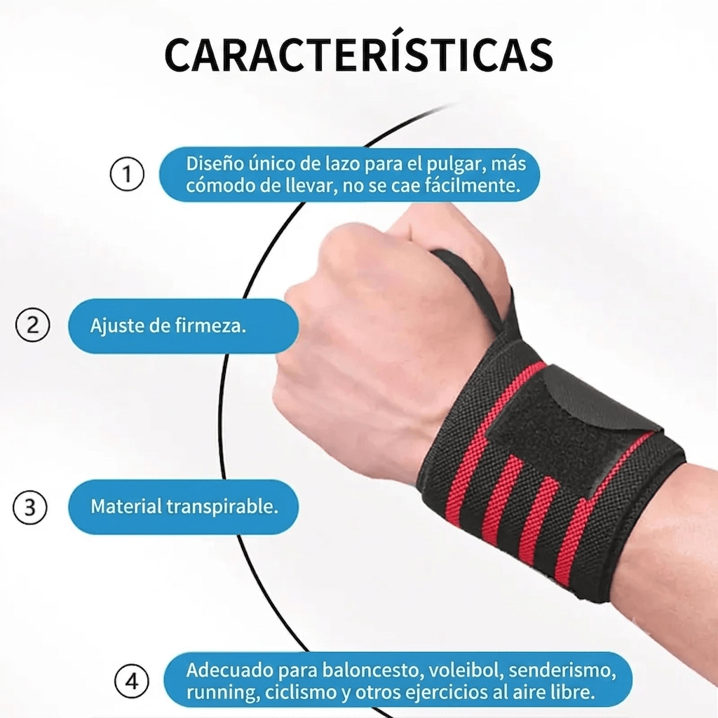 Muñequeras gym - carácteristicas