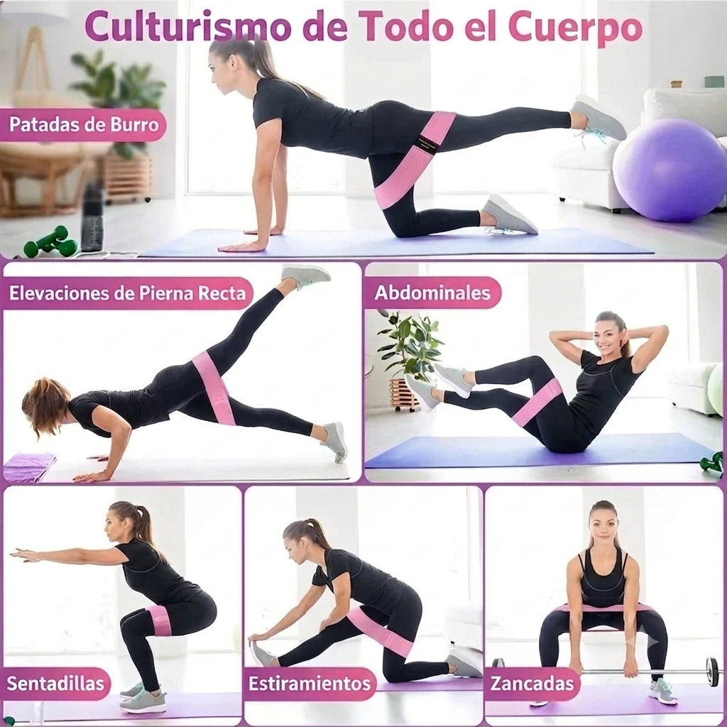 Bandas elásticas glúteo - ejercicios