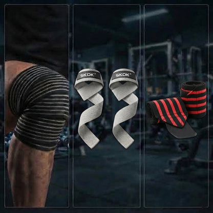 PACK POWERLIFTING IRONWULF | Vendas + Straps + Muñequeras