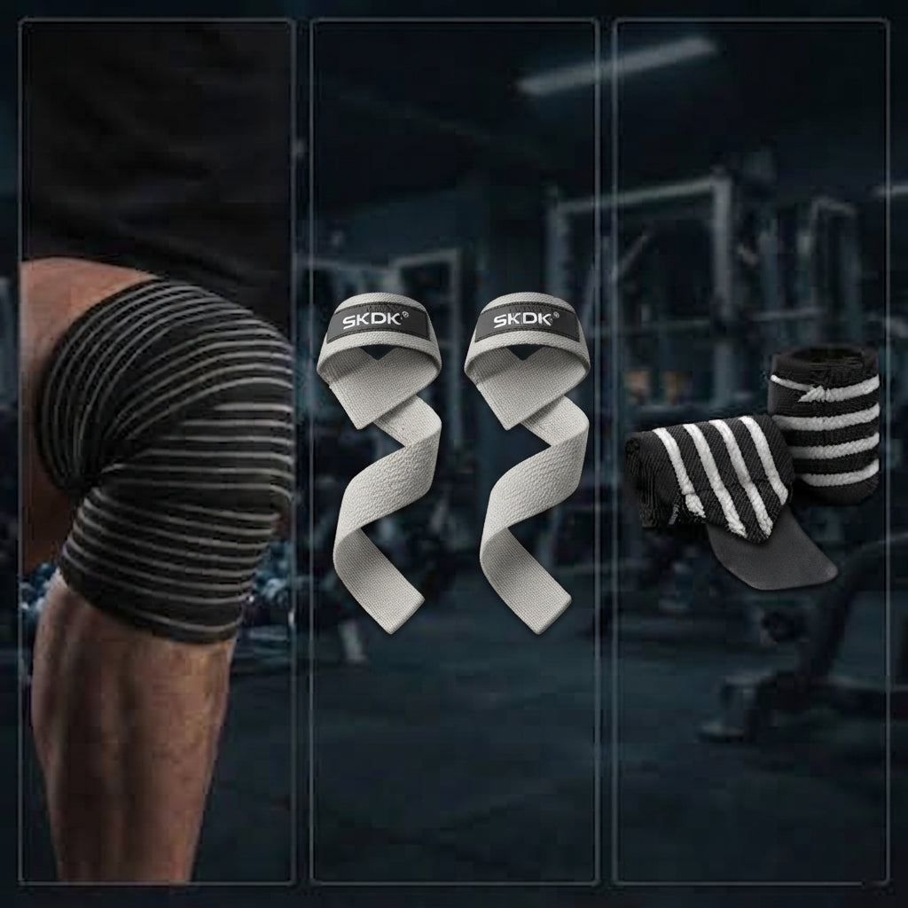 PACK POWERLIFTING IRONWULF | Vendas + Straps + Muñequeras