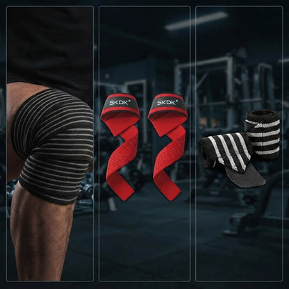 PACK POWERLIFTING IRONWULF | Vendas + Straps + Muñequeras