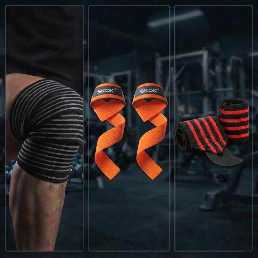 PACK POWERLIFTING IRONWULF | Vendas + Straps + Muñequeras