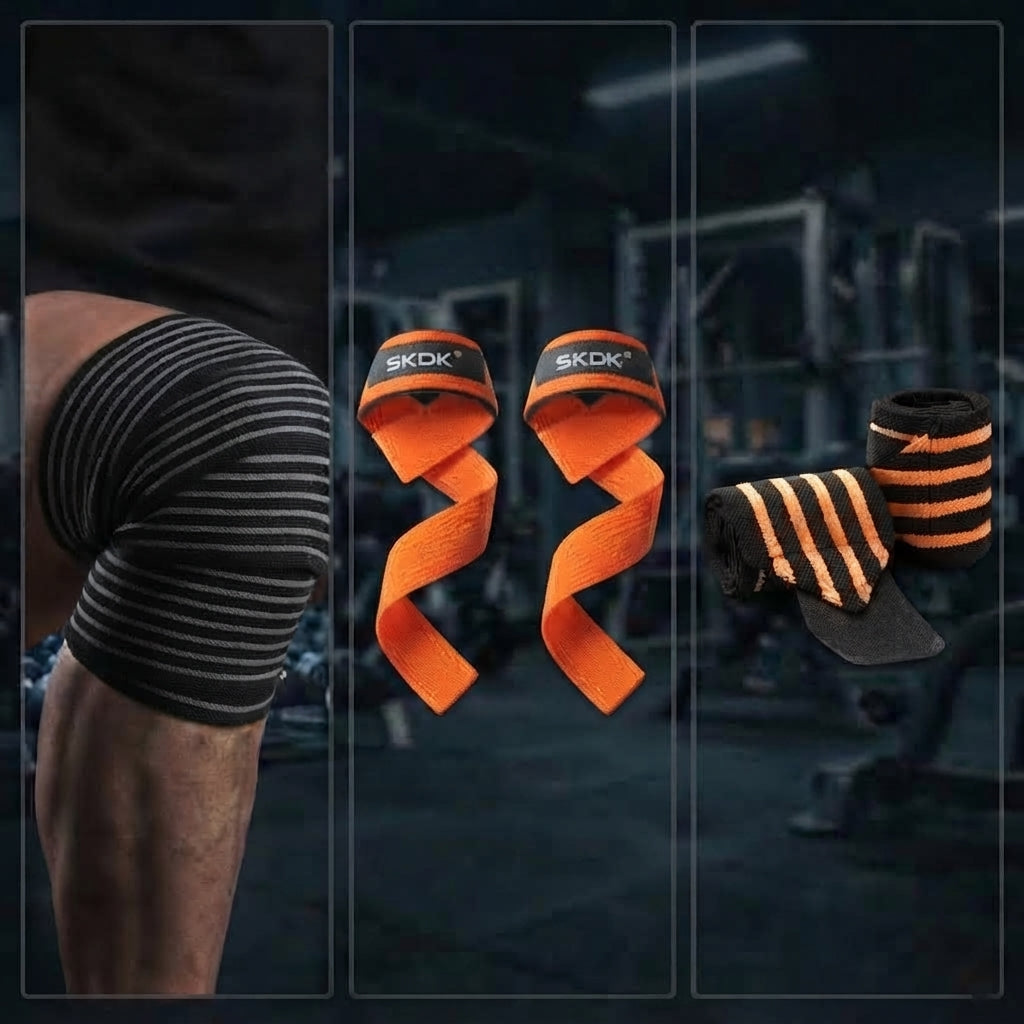 PACK POWERLIFTING IRONWULF | Vendas + Straps + Muñequeras