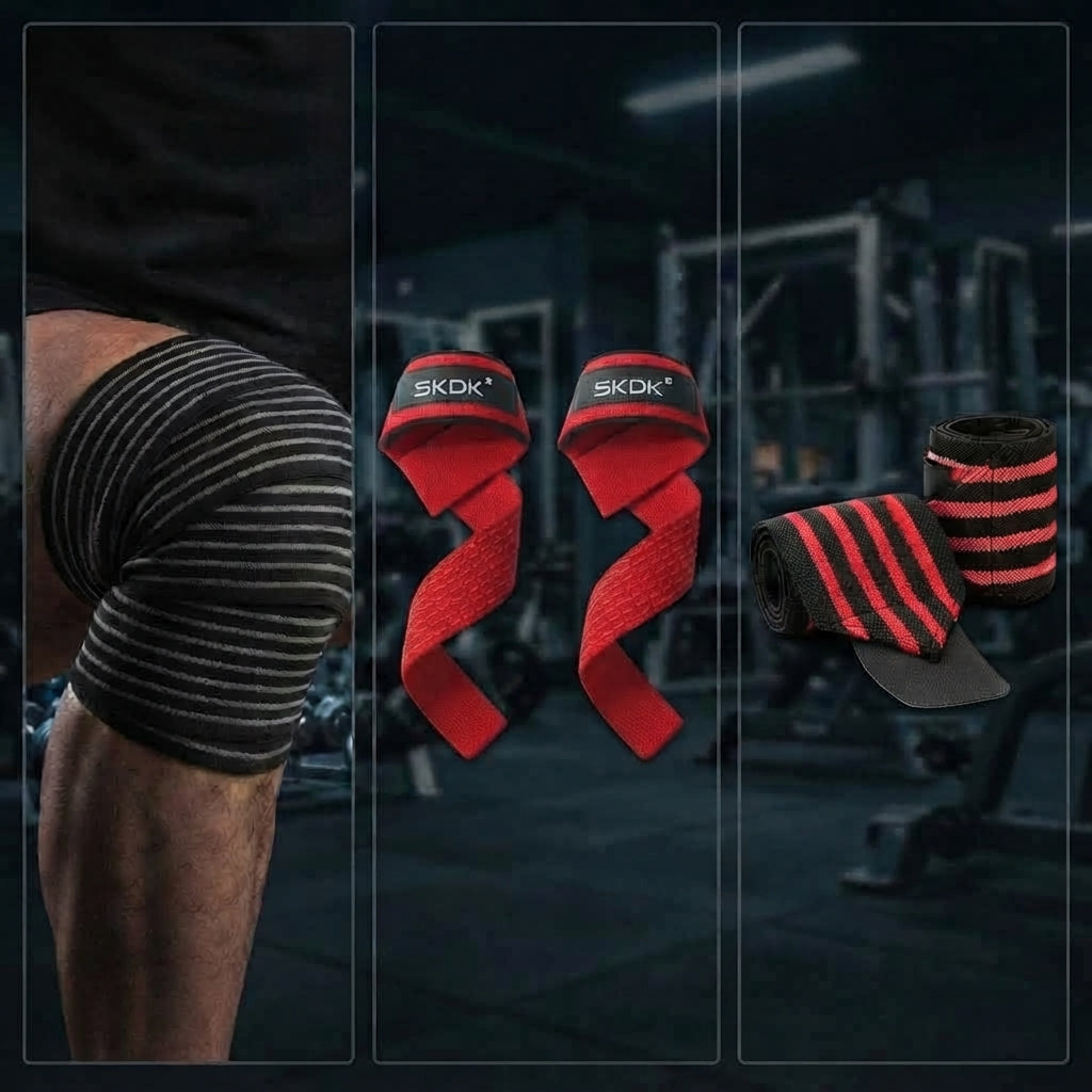 PACK POWERLIFTING IRONWULF | Vendas + Straps + Muñequeras