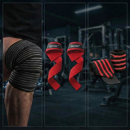 PACK POWERLIFTING IRONWULF | Vendas + Straps + Muñequeras
