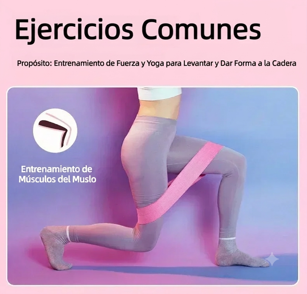 Bandas elásticas glúteo - ejercicios