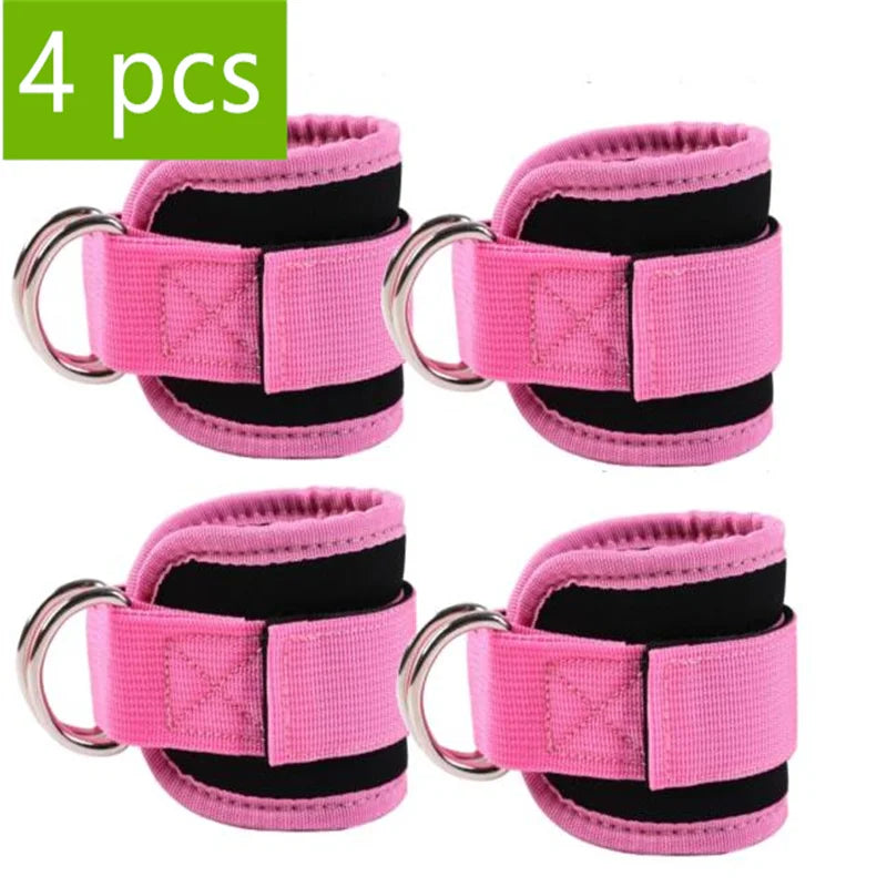 Tobilleras gym mujer - rosa 4 piezas