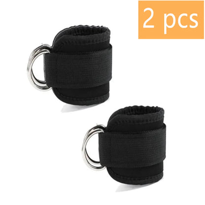 Tobilleras gym mujer - negro 2 piezas