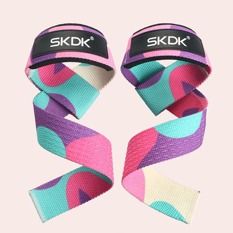Correas de levantamiento - straps - gym - militar morado 