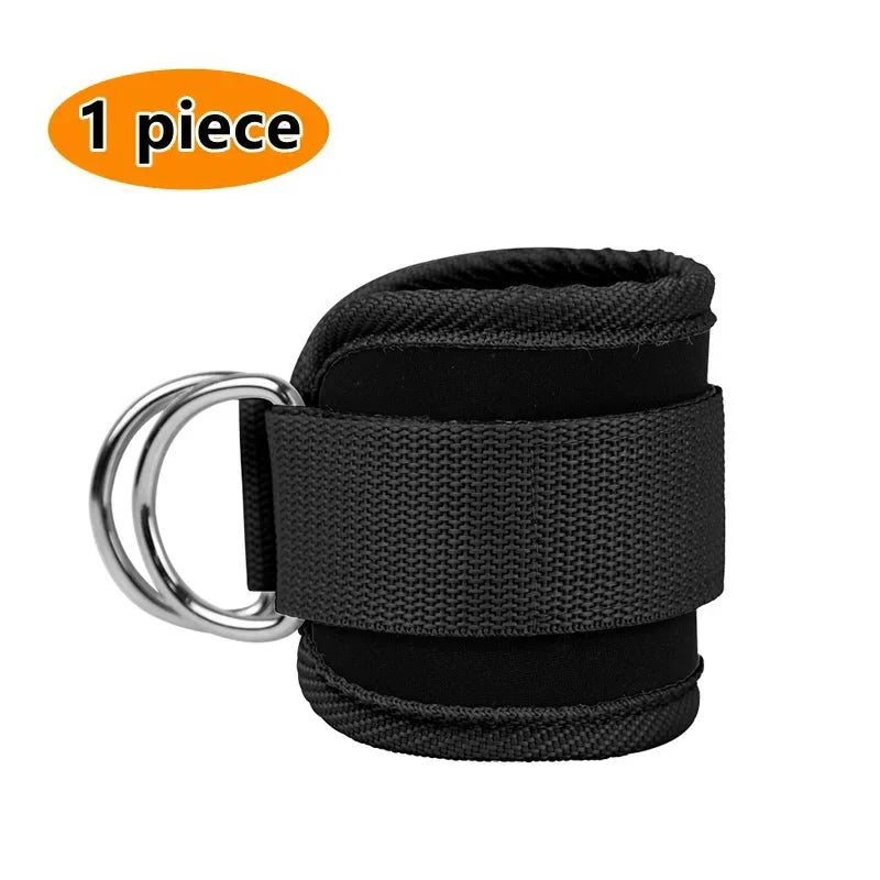 Tobilleras gym mujer - negro 1 pieza