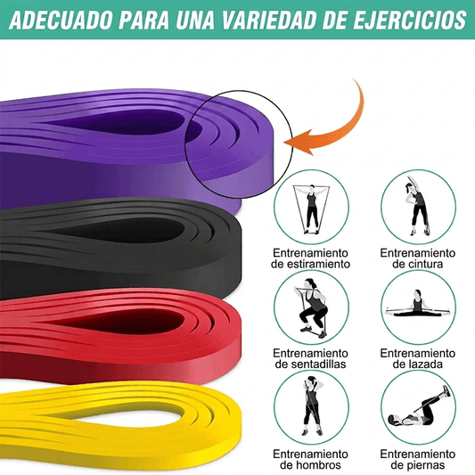 Bandas de Resistencia Elásticas IRONWULF | Gym | Casa - Ironwulf