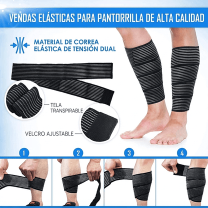 Venda de compresión elástica IRONWULF | Deporte y Recuperación | Rodilla, tobillo, brazo - Ironwulf